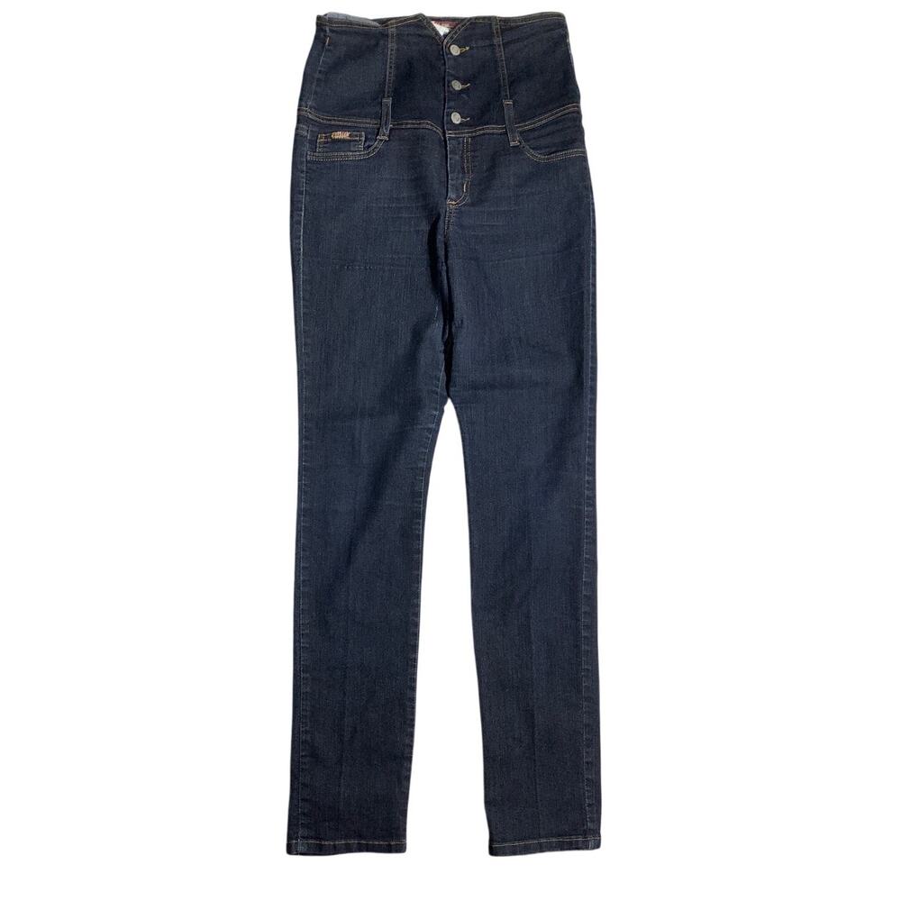 Judy Blue Dark Wash Corset Button Fly Jeans Women’s 11 — Retro, Y2K, Streetwear